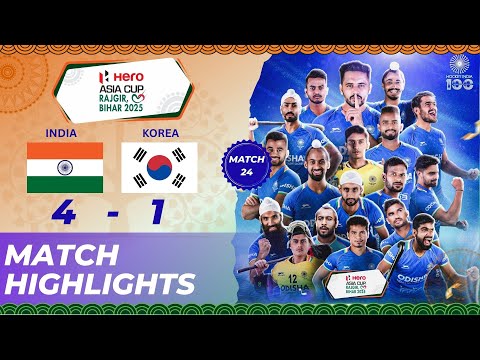 Hero Asia Cup 2025 Final Highlights | Gold Medal: India 4-1 Korea|India Qualifies for World Cup 2026