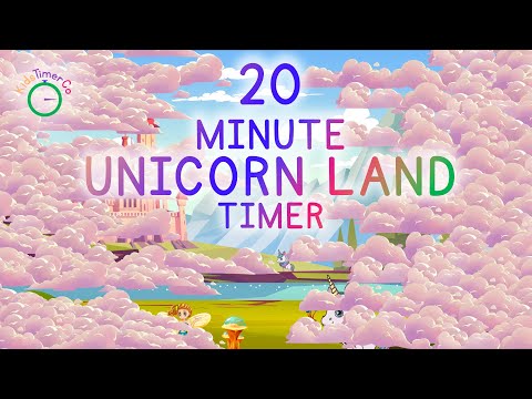 20 Minute Unicorn Timer Kids Visual Timer