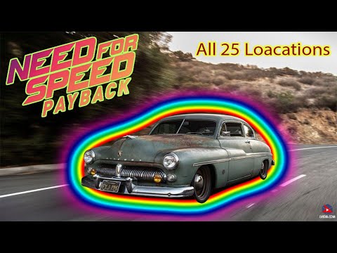 All Abandoned Cars Locations | 25 Derelicts Cars | Need For Speed Payback | Play Overall