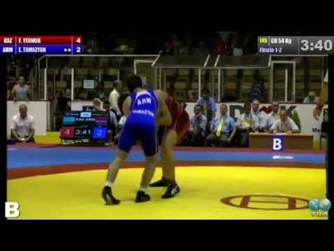 Finale 1-2 Greco-Roman 54 Kg (KAZ) Ephap YERNAR vs (ARM) Edgar TAMAZYAN