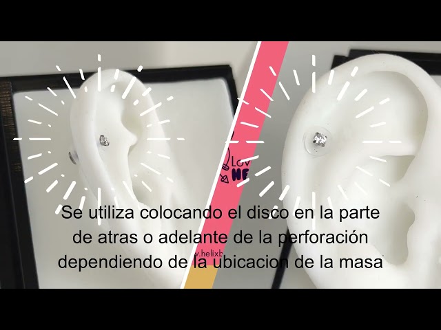 Vídeo relacionado con WeddHuis 60 Piezas Anti Queloide Disco No Pull Piercing Disco Tapones de Silicona para Pendientes (Tamaño Mixto)