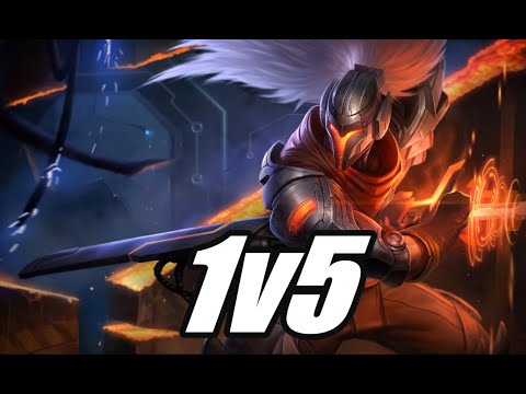 League of Legends Project: Yasuo 1v5 AI Practice Match