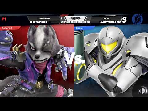 Arkade Nights #1 Winners Semi Final - Lyfja (Samus) Vs. Gohenko (Joker, Wolf)