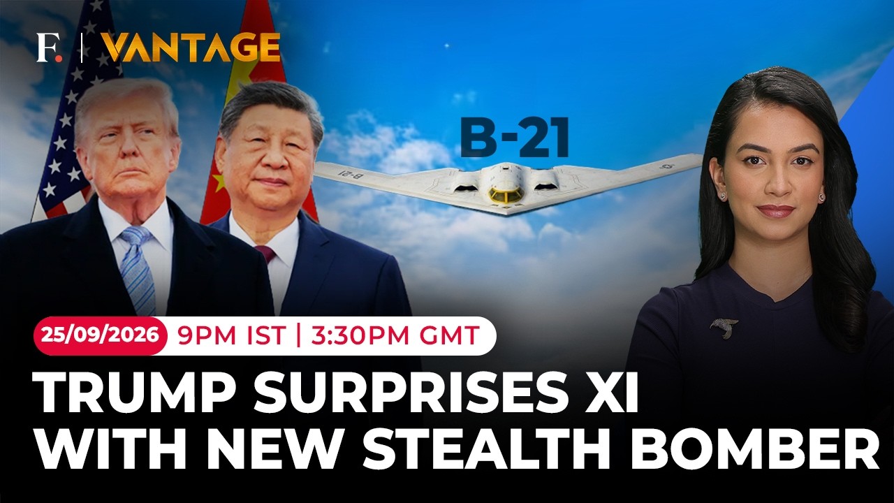 Trump's New Stealth Bomber Roars in the Sky as Xi Jinping Visits US | Vantage