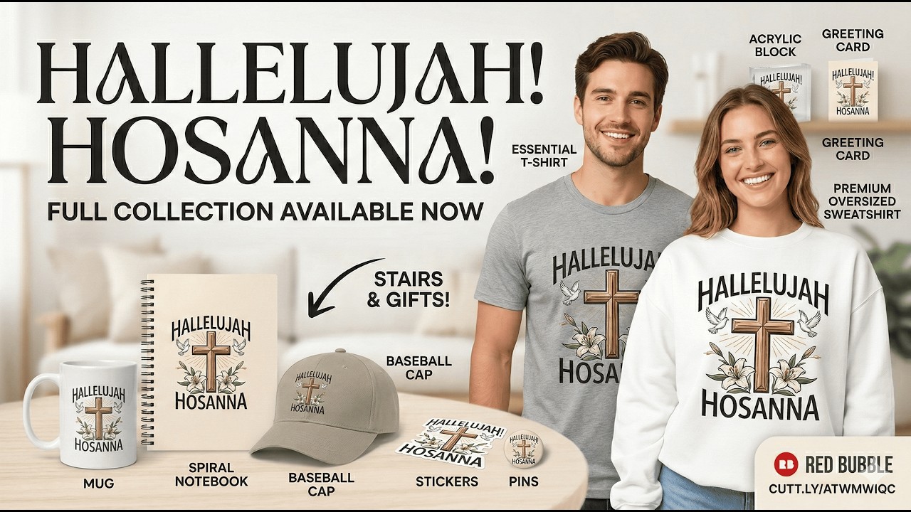 🏆 He Is Risen | Christian Easter Art & Apparel Collection