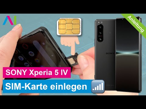 SONY Xperia 5 IV - SIM-Karte einlegen • 🂠 • 📲 • 📡 • Anleitung | Tutorial
