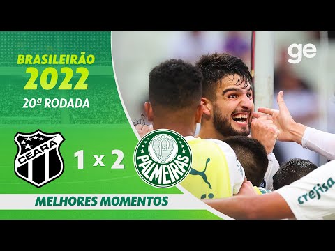 Gols e lances de Ceará x Palmeiras