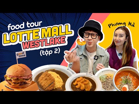 TOUR ALIMENTAR LOTTLE MALL WEST LAKE (P2) // Arroz com curry japonês, hambúrguer GoodTime, cozinha de macarrão Tantan