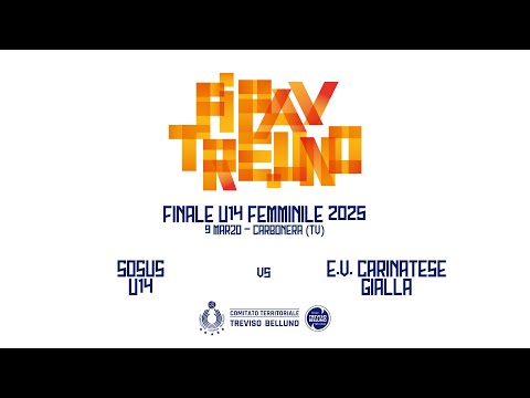 FINALE U14F: SOSUS U14 - E.V. CARINATESE GIALLA