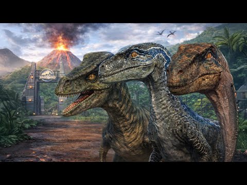 BLUE, ECHO, DELTA, CHARLIEINDORAPTOR vs INDORAPTOR (DINOSAURS BATTLE) - Jurassic World Evolution 2