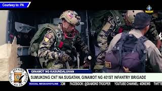 Sugatang miyembro ng komunistang teroristang grupo ginamot ng mga tropa ng 401st Infantry Brigade