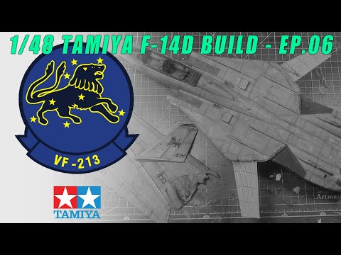 1/48 TAMIYA F-14D VF-213 build EP.06 - DECAL & WEATHERING -