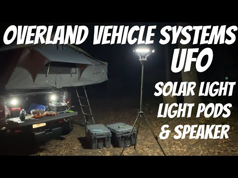The ONLY camp light you will ever need. OVS UFO Solar Light, Lights PODS and Blue Tooth Speaker