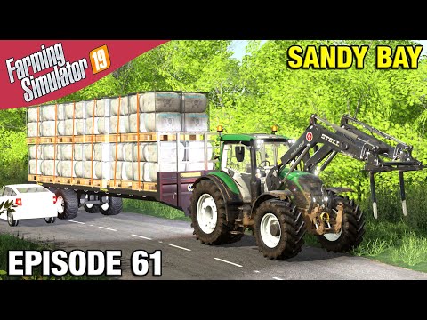 FULL LOAD OF WOOL PALLETS Farming Simulator 19 Timelapse - Sandy Bay Seasons FS19 Ep 61