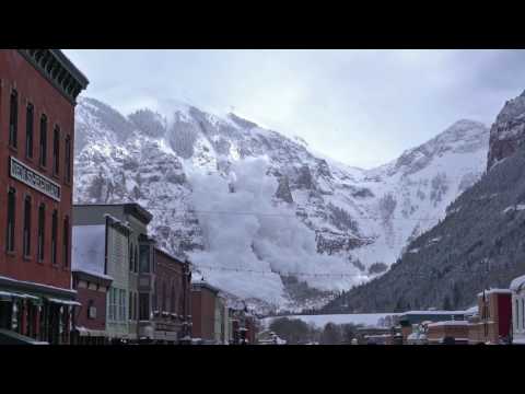 Avalanche Triggered from Colorado's Ajax Peak