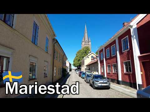 Sweden, Mariestad, walking tour of the "Gamla stan" (old town) area.