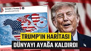 Trump'ın Haritası Ortalığı Karıştırdı! Kanada Grönland Meksika ve Küba