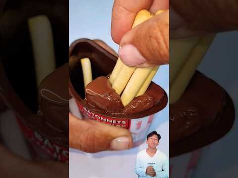 Eat delicious Nutella sticks dipped in chocolate #chocolate #nutella #food