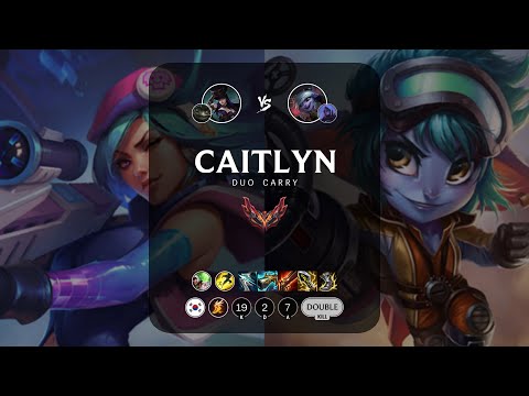Caitlyn ADC vs Tristana - KR Grandmaster Patch 12.22