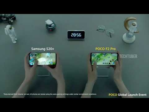 POCO F2 Pro vs Samsung S20+  Gaming Heat Dissipation Comparison