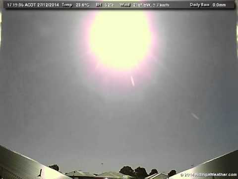27 December 2014 - WeatherCam Timelapse - AldingaWeather.com