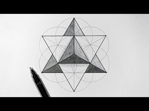 Relaxing Pentagram Mandala Drawing Process