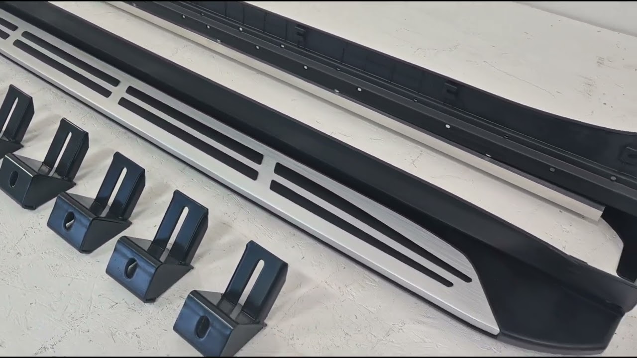Kia Sorento IV MQ4 2020- OEM V2 Side Steps (2 pcs, aluminum + plastic) Video 1