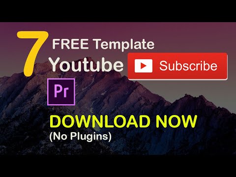 Free Template - Animated YouTube Subscribe Button and Bell Icon Premiere Pro 2020
