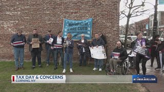 Southern Tier advocates rally on Tax Day against proposed federal cuts