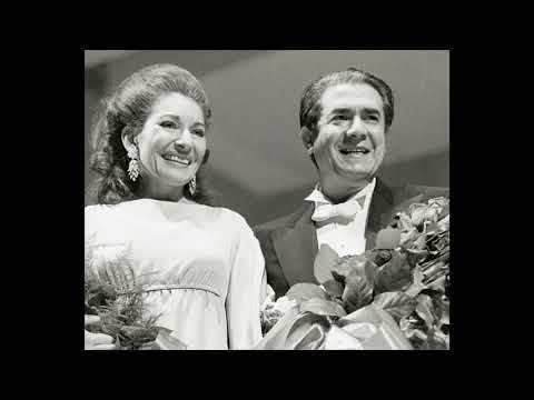Callas and di Stefano sing "Pur ti riveggo, mia dolce Aida"(1973) STUDIO VERSION