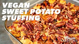 Beyond Vegan Sausage Stuffing | Easy Vegan Holiday Side Dish