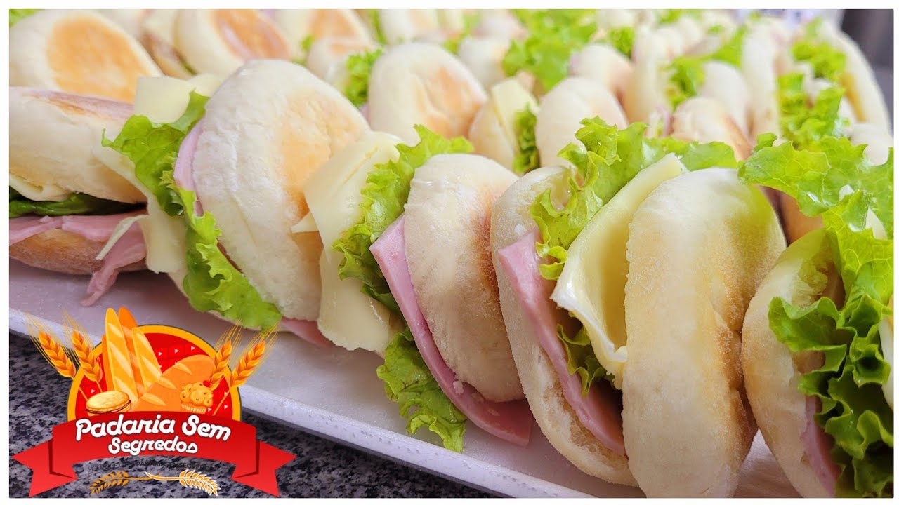 Mini pão sírio recheado. É fazer e vender