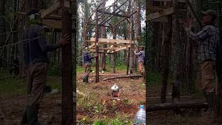 Download lagu Pondok kayu 2 tingkat sederhana | part 1 #shorts #hutan #kebun mp3