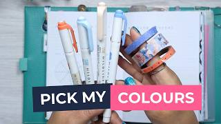 How I Pick My Planner Colours Each Week (Simple + Calm)