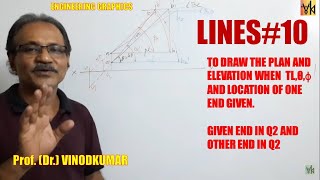 Download Lagu Projection of Lines - 10, Line inclined to both HP and VP by Prof.Vinodkumar Thumbnail