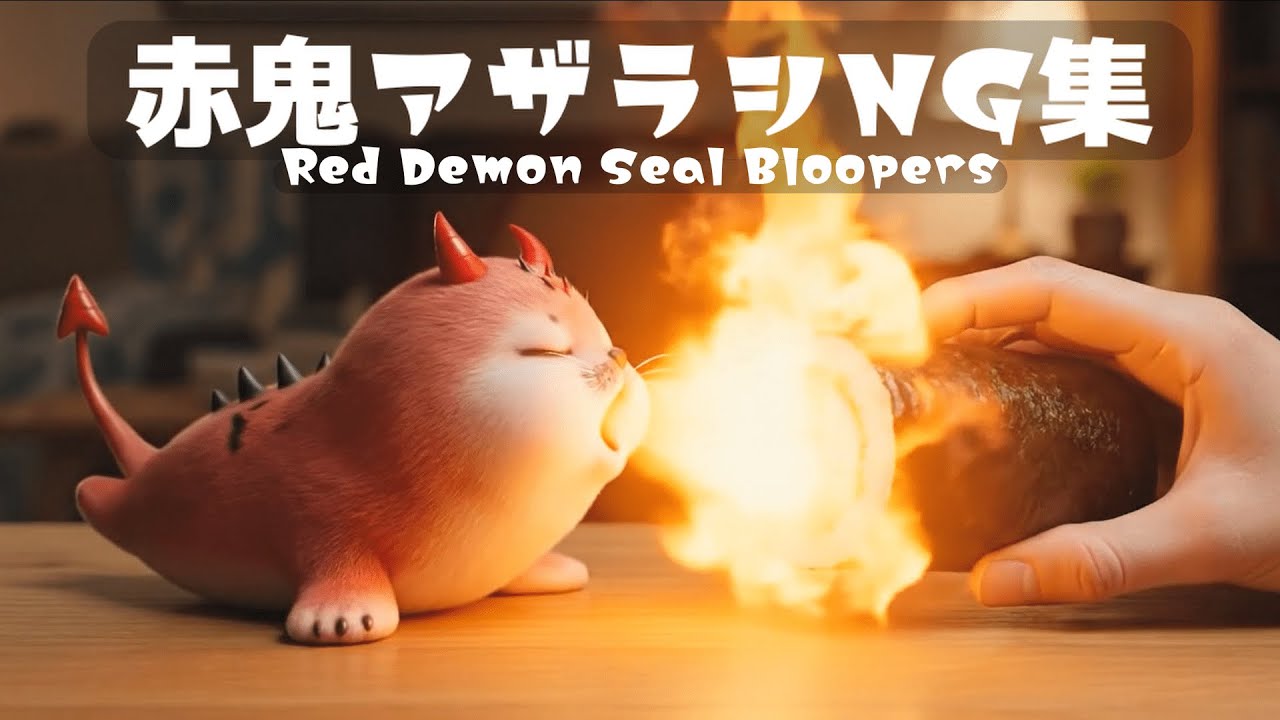 【NG集】赤鬼アザラシの可愛くて笑えるハプニング集🦭【節分】