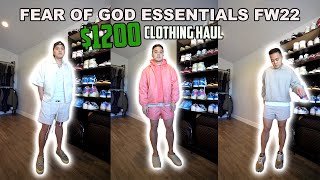Fear of God Essentials FW22 TRY ON Haul (Sizing, Quality, Outfits)