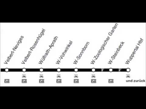 S9 Ansagen mit allen Unterwegshalten von Essen bis Wuppertal (automatische Ansage)