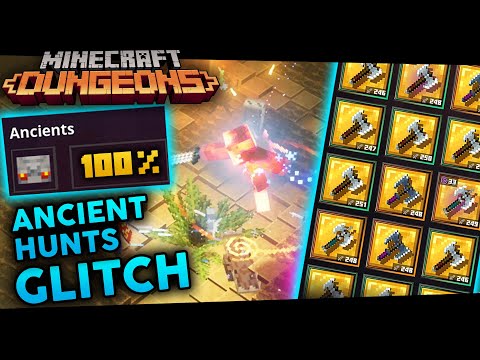 Overpowered Ancient Hunts Glitch - (Farm Gilded Items Easily in Minecraft Dungeons)