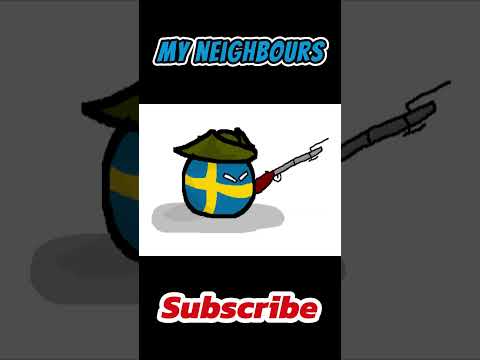 The great northern wars summed up by countryballs... 🇸🇪 ⚔️ 🇷🇺 #shorts #countryballs #memes