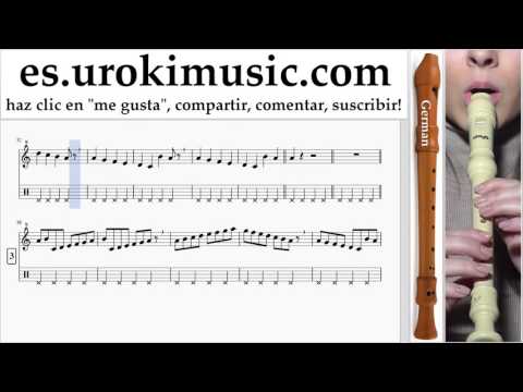 Tutorial de flauta dulce G. Calvin Harris ft. Rihanna - This Is What You Came For Clases Notas