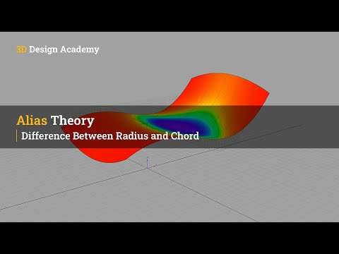 Autodesk Alias Tutorials l Alias Theory 1 - Difference Between Radius and Chord