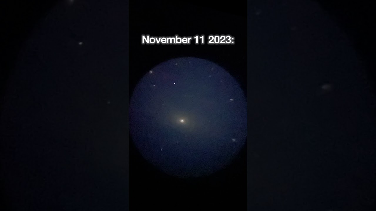 Andromeda Galaxy 🌌 #interstellar #telescope #andromedagalaxy #astrophotography #celestron