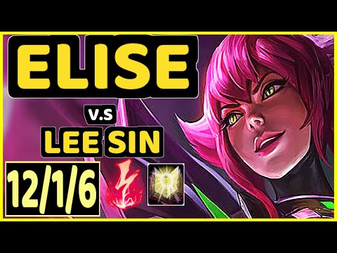 WARDEN (ELISE) vs LEE SIN - 12/1/6 KDA JUNGLE GAMEPLAY - EUW Ranked GRANDMASTER