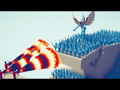 ICE DRAGON & 100x ICE KNIGHT vs 3x EVERY GOD - Totally Accurate Battle Simulator TABS