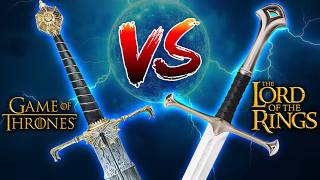 The KING of fantasy swords? Lord of the rings ANDURIL vs BLACKFYRE Game of Thrones