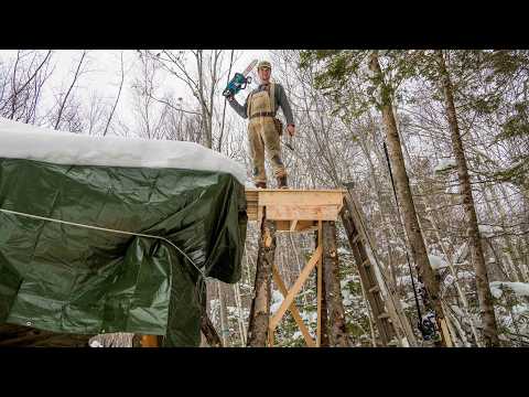 Battling Snow, Building a 10 Foot Tall Tower for the Staircase - No. 29