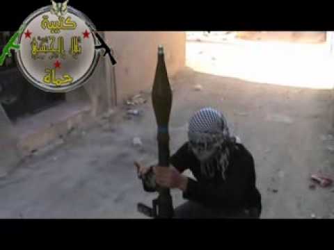 استهداف مقرات النظام بقذيفة آر بي جي في حي الأربعين في مدينة حماة من قبل كتيبة بلال الحبشي