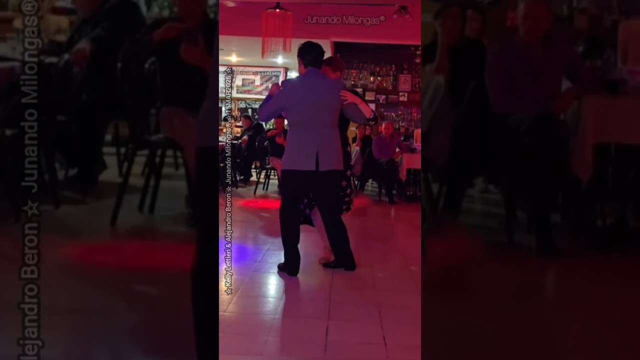 Video thumbnail for 👸🏽🤴🏻 KELLY LETTIERI & ALEJANDRO BERON 🎼 Muy suave 🗓 15 MARZO 2025 📽 Junando Milongas®