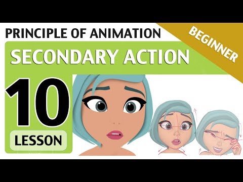 Lesson 10📗- SECONDARY ACTION (Animation Principles)